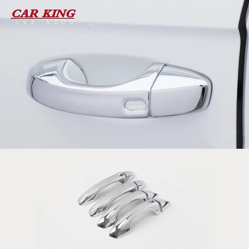 

For Volkswagen VW T-ROC T ROC 2017 2018 ABS Chrome Car door protector Handle Decoration Cover Trim car styling Auto Accessories
