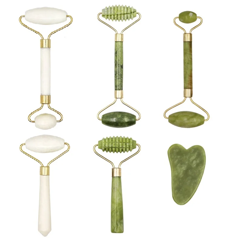 1 шт. 6 видов роликовый массажер для лица доска гуаша пластина природного камня