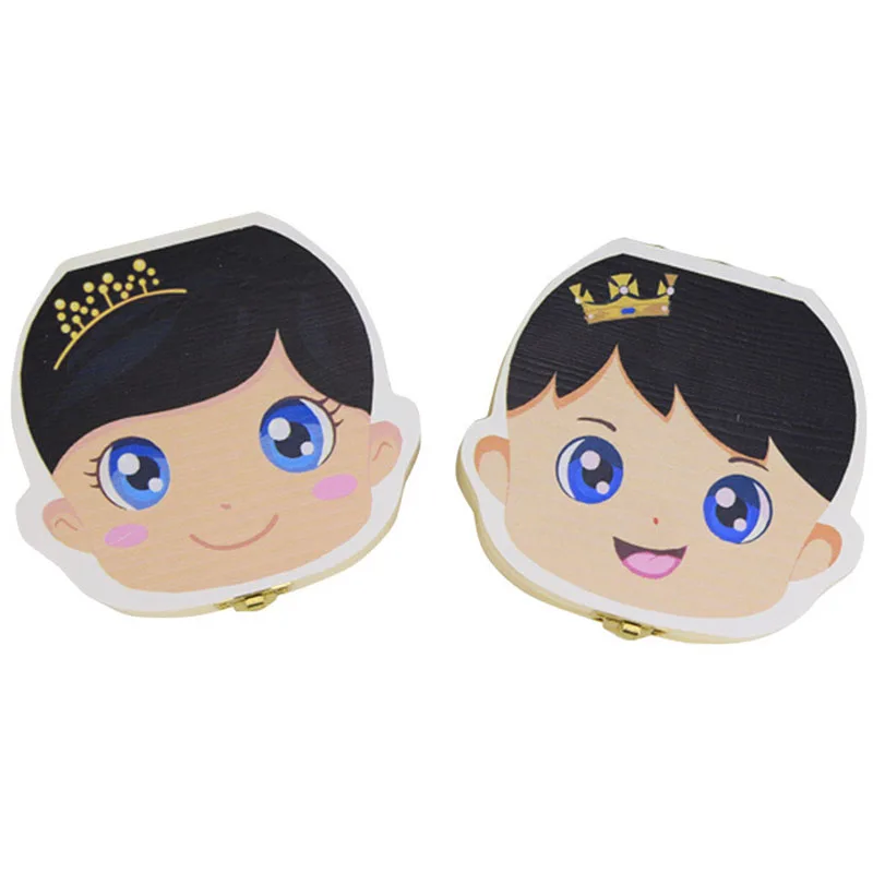 1 шт. детская зубная коробка деревянный органайзер для молочных зубов хранения