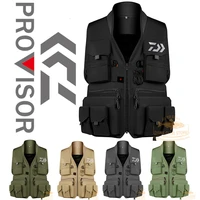 2021 new daiwa fishing vest quick dry night reflection vest breathable fishing jacket outdoor survival multi pocket fishing vest