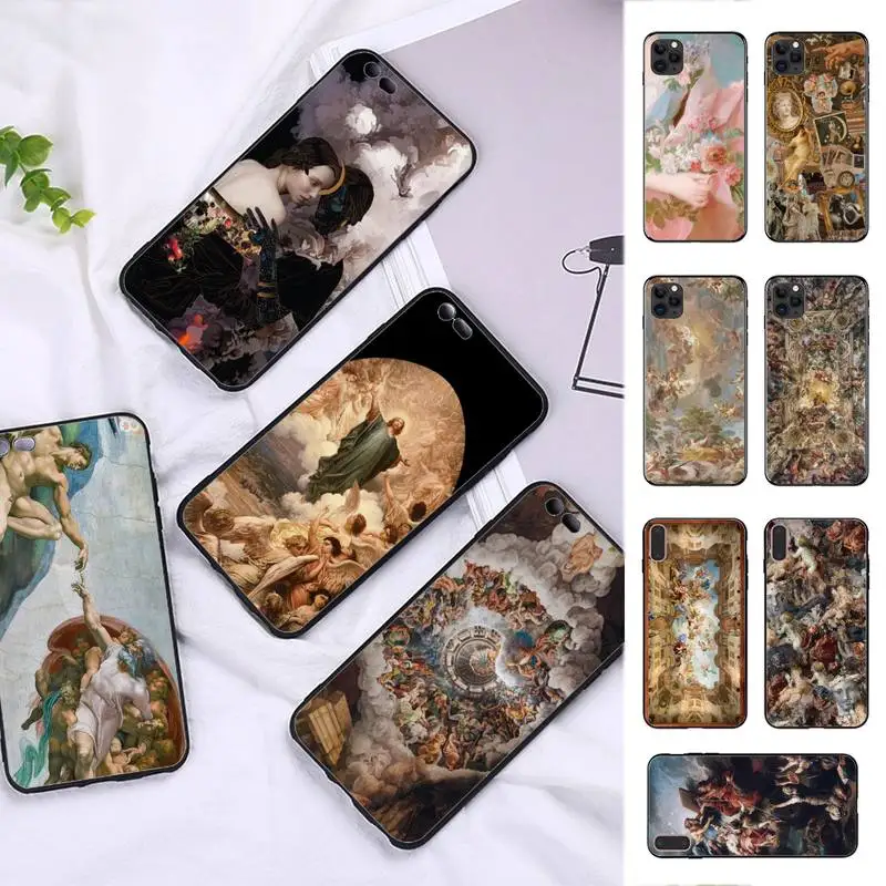 

Art Fresco Michelangelo Phone Case for iphone 13 11 12 pro XS MAX 8 7 6 6S Plus X 5S SE 2020 XR case