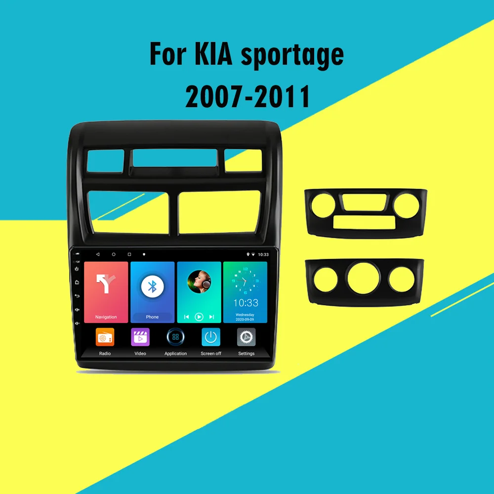 

For KIA sportage 2007-2011 9 inch 2 Din Car Multimedia Player Android Wifi GPS Navigation Car Radio AutoRadio With Frame