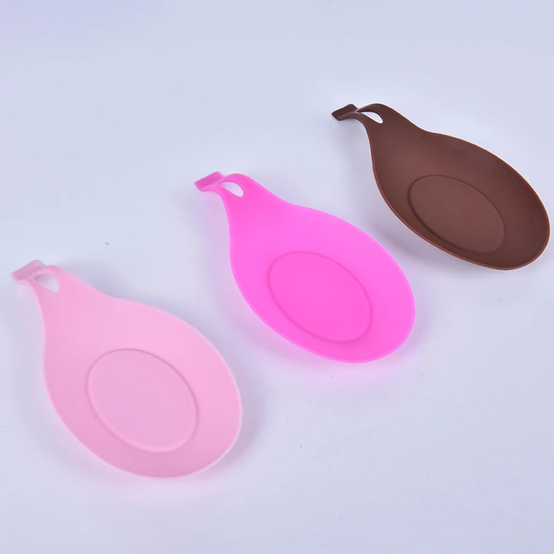 1 шт. силиконовая изоляция ложка отдых термостойкие подставки для столовых