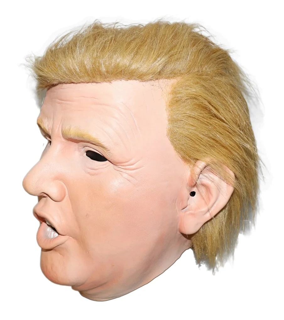Реалистичная латексная маска в стиле знаменитостей Дональд Трамп платье