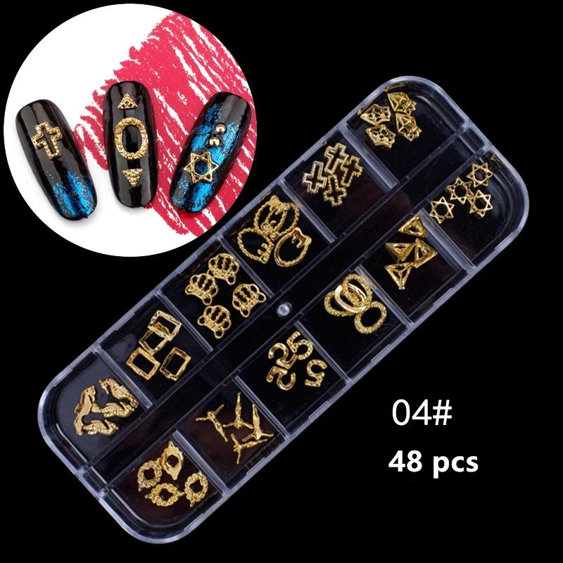 Набор из смешанных украшений с заклепками для украшения ногтей своими руками