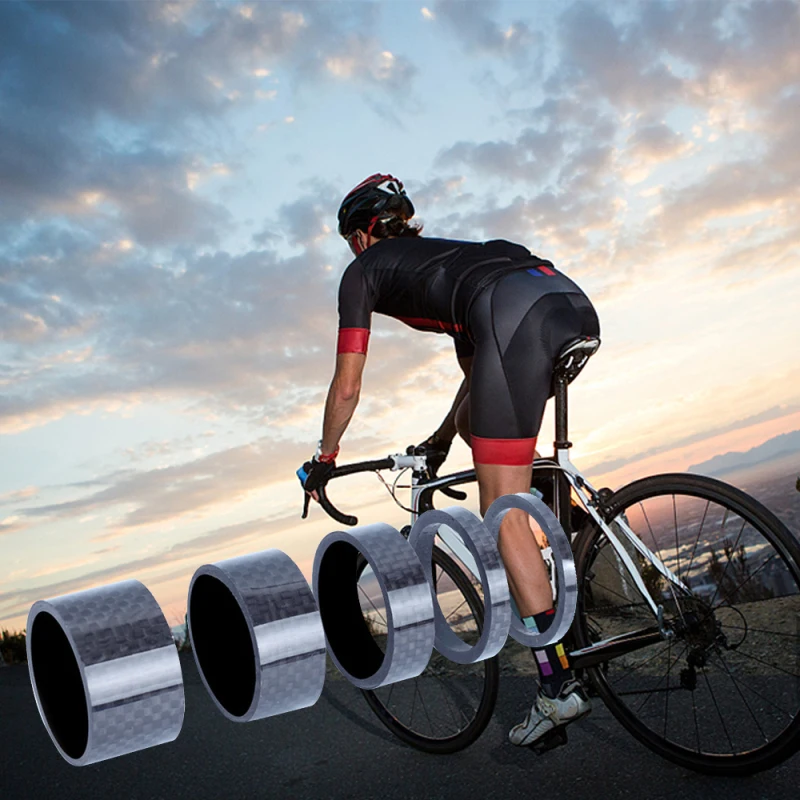 5 шт. гарнитура для горного велосипеда углеродная волоконная шайба 3 мм 10 15 20