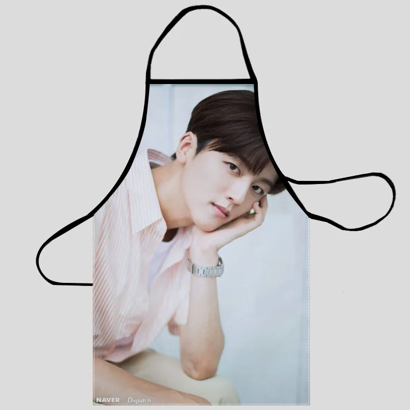 

New Arrival YOUNG BIN SF9 Apron Kitchen Aprons For Women Oxford Fabric Cleaning Pinafore Home Cooking Accessories Apron