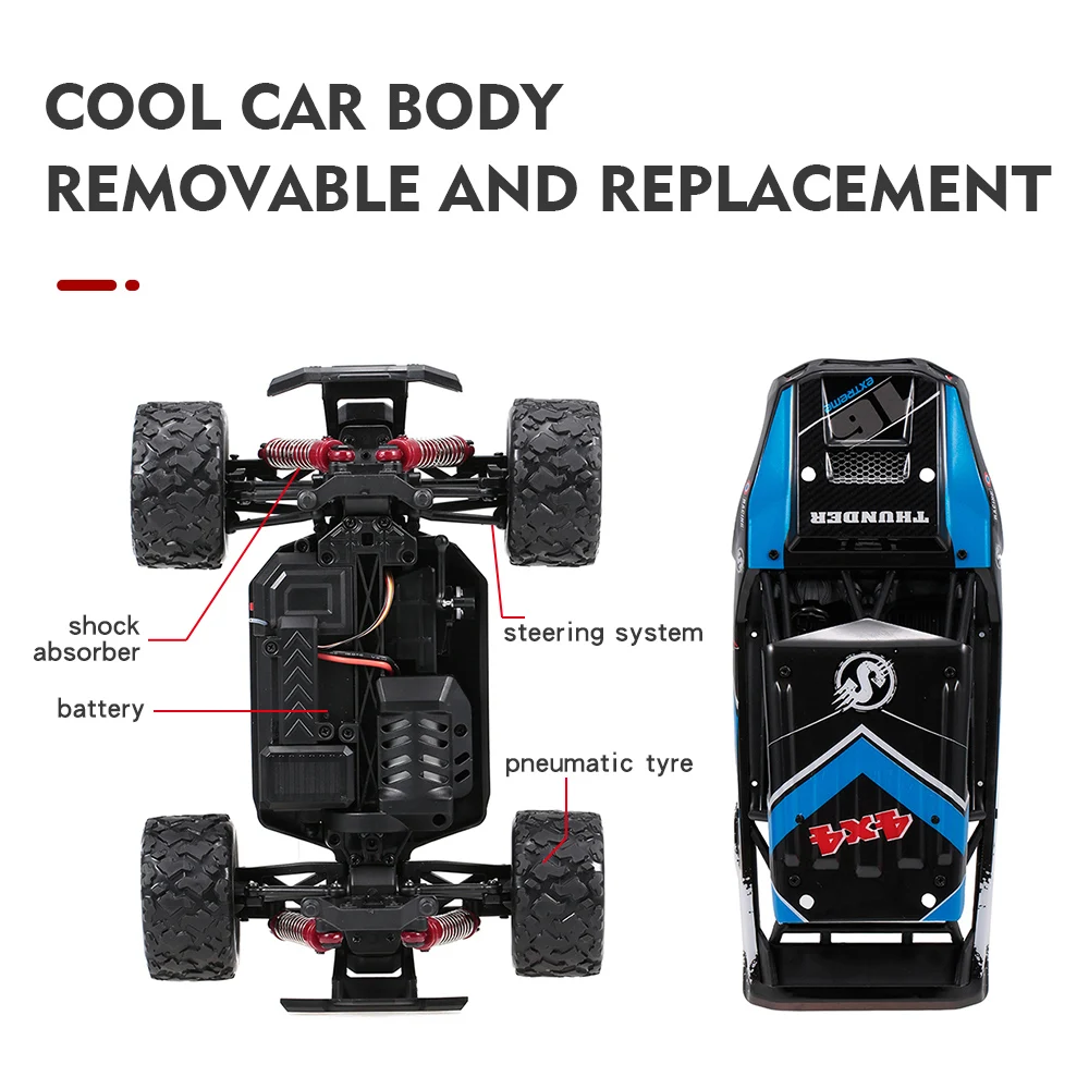 Быстрая доставка HS18311 1/18 4WD 36 км/ч высокоскоростной Радиоуправляемый автомобиль 2