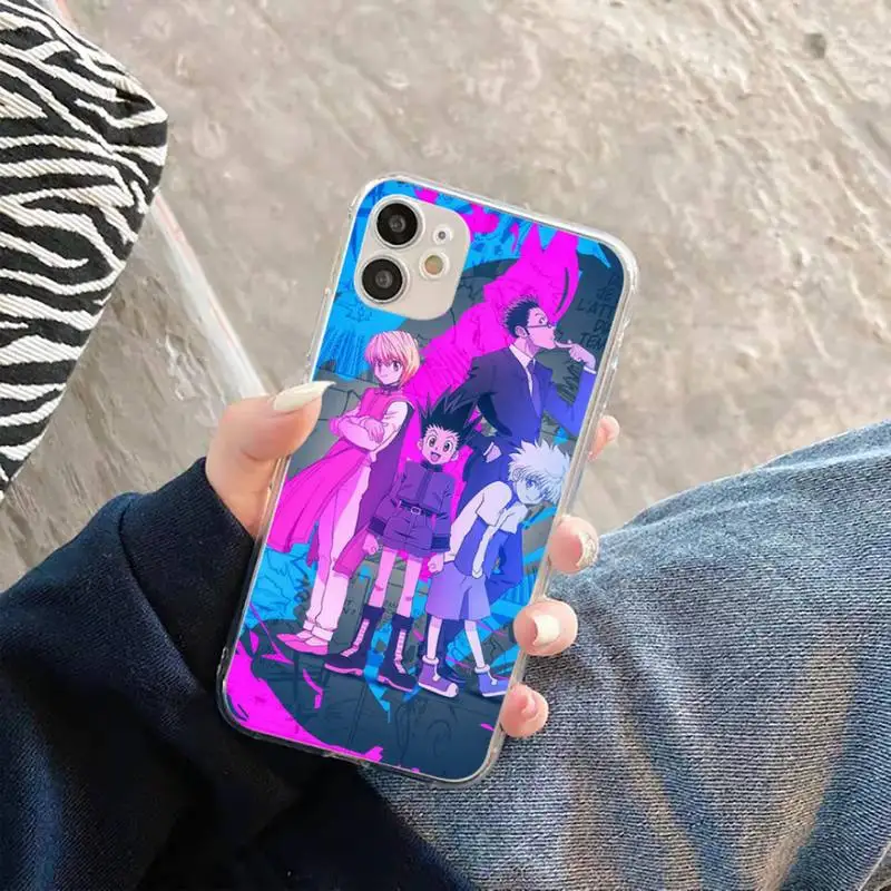 

Hunter X hunter HXH Phone Case Transparent for iPhone 11 12 mini pro XS MAX 8 7 6 6S Plus X 5S SE 2020 XR