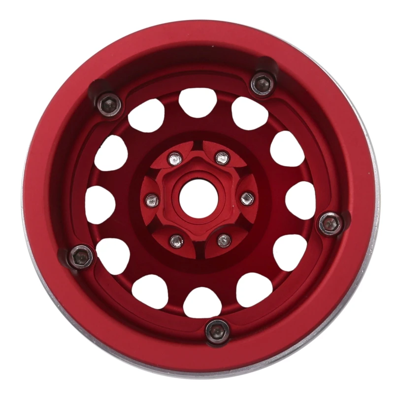 

4PCS CNC Metal 2.2 Beadlock Wheel Rim Hub for 1/10 RC Crawler Car Axial SCX10 Wraith RR10 Traxxas TRX4