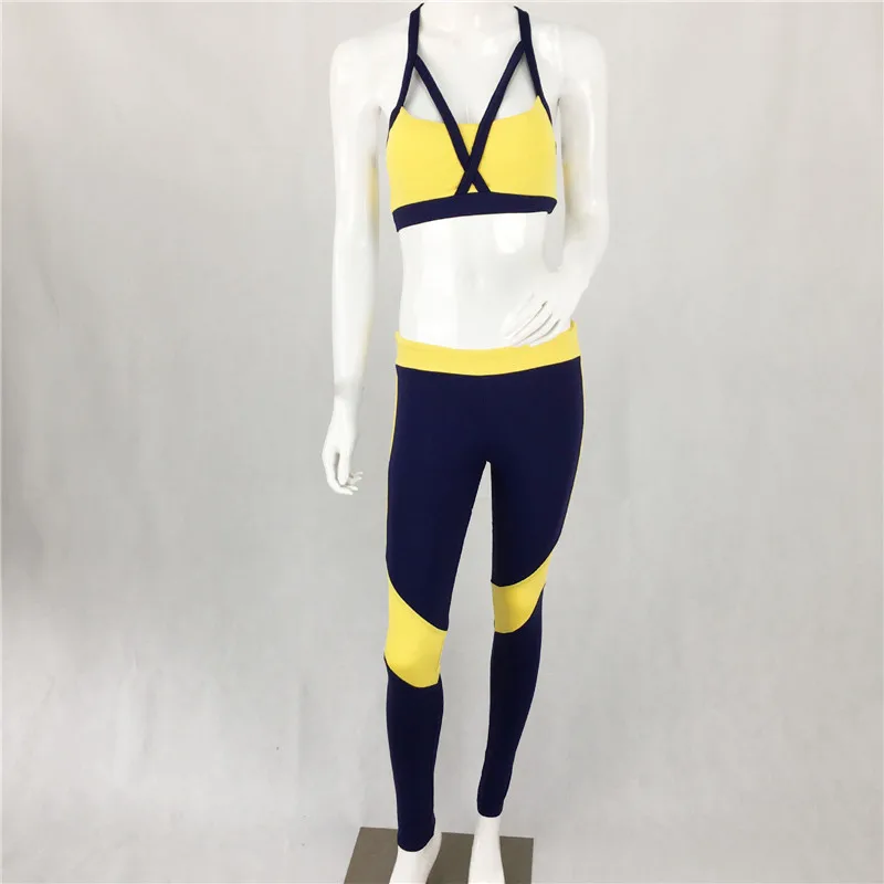 Комплект для йоги из спандекса превосходный наплечный ремень нагрудный жилет