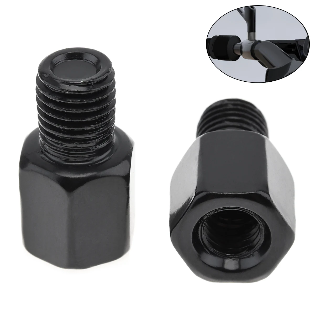 

1Pc Clockwise and Counterclockwise 8mm to 10mm Motorcycle Rearview Mirror Screw Thread Adapter Conversion Bolt Motorbike Mirror