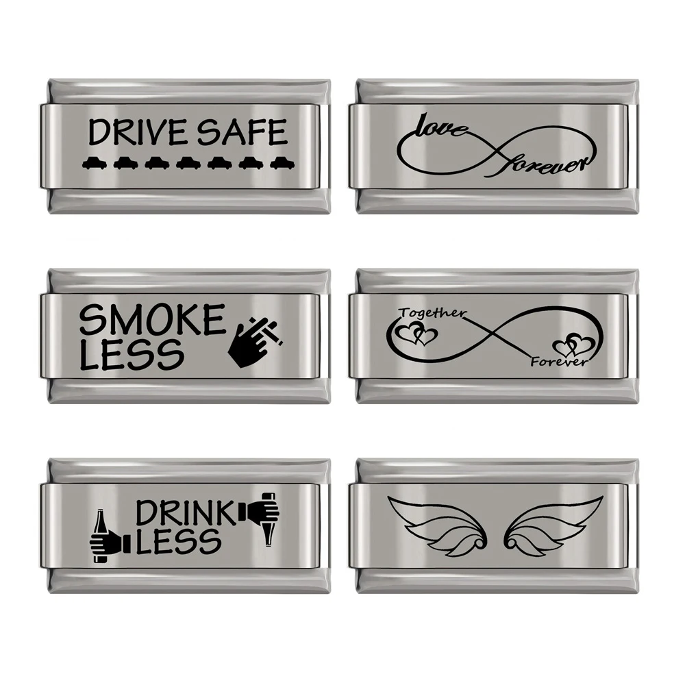 Браслет Hapiship из нержавеющей стали 9 мм итальянский Шарм для женщин безопасный