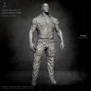 75 мм Смола Модель наборы Фигурки Человека Самосборная TD-2537