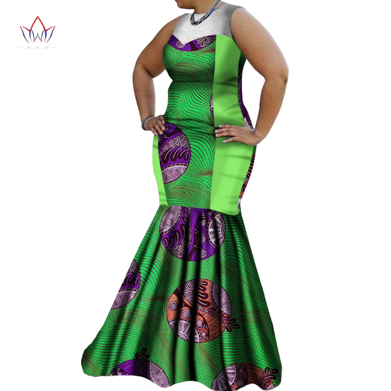 African Dresses for Women Summer Dress Women Dashiki African Print Dress Maxi Dress Party Sexy Bazin Riche Clothing 6XL WY1383