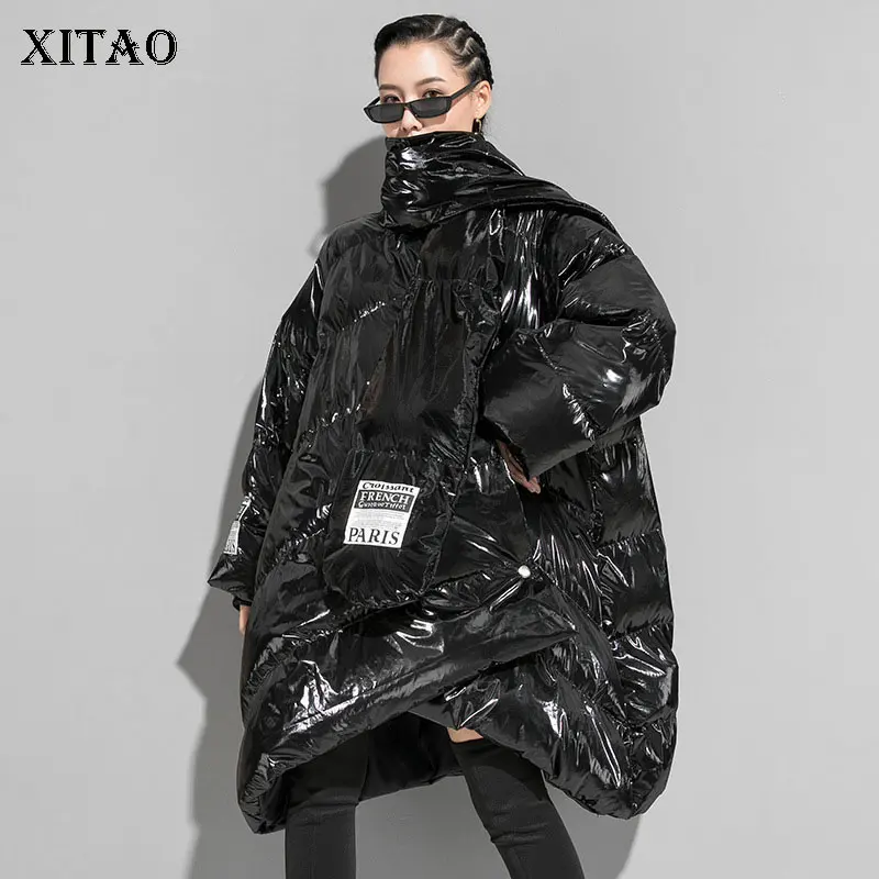 XITAO необычная парка с перекрестными краями модная новинка 219 Зимняя Повседневная