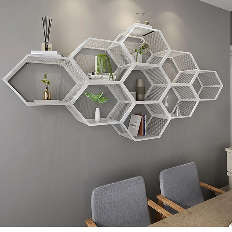 Железная настенная Золотая полка в скандинавском стиле | Дом и сад