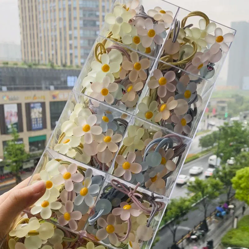 Женские резинки для волос в Корейском стиле эластичные с кристаллами и жемчугом