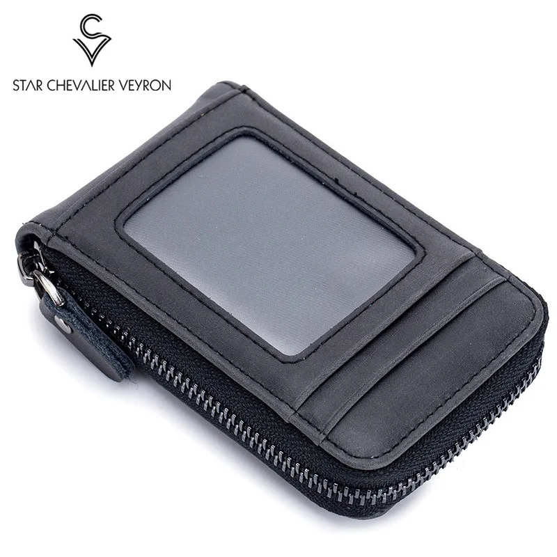 Модный кошелек унисекс для кредитных карт портмоне из натуральной кожи