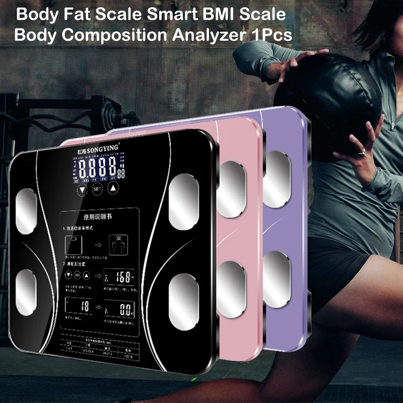 

Digital Wireless Phone Receive Smart Body Fat Floor Scale BMI Weight Monitor Health Analyzer Fitness Lose Weight Tools
