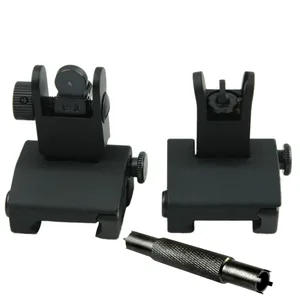 Тактический Флип вверх и сзади Железный прицел с. 223 A1 A2 карбин двойной передний прицел инструмент