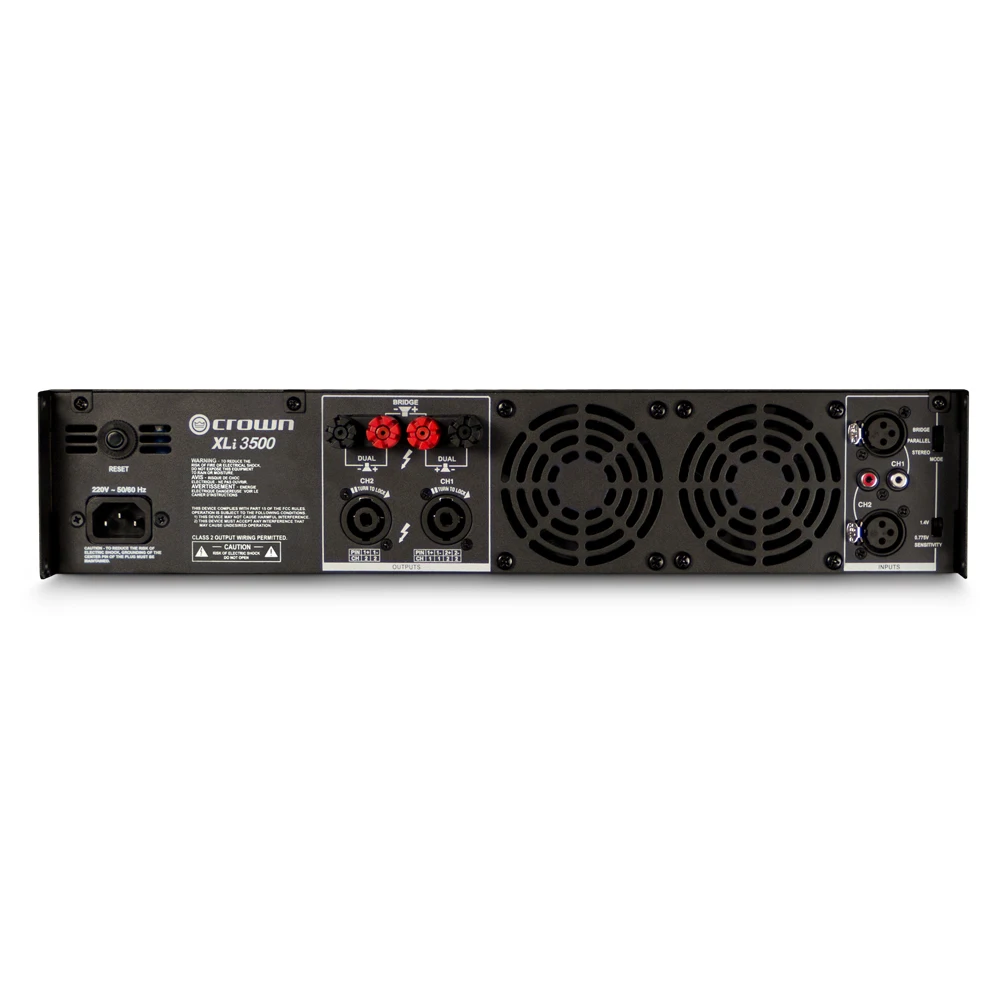 Усилитель мощности CROWN XLi 3500 Профессиональное звуковое DJ-оборудование для
