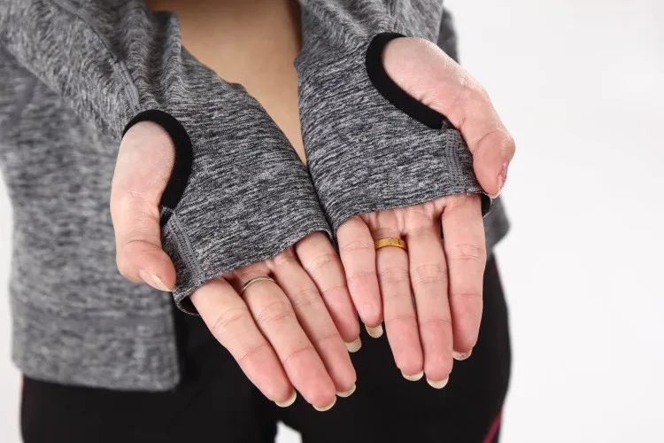 Женская куртка для бега, для йоги, на молнии, пальто с длинным рукавом, женская спортивная куртка, для фитнеса, женские толстовки, Спортивная женская одежда