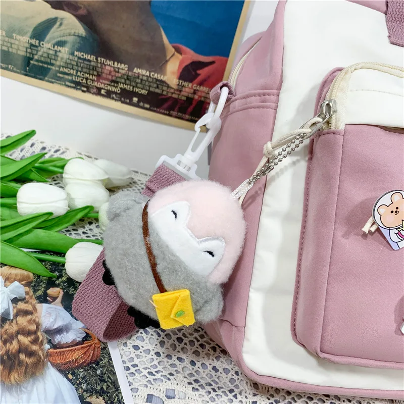 Милый медведь плюшевая подвеска мультяшный ремень Униформа Маленькая брелок для