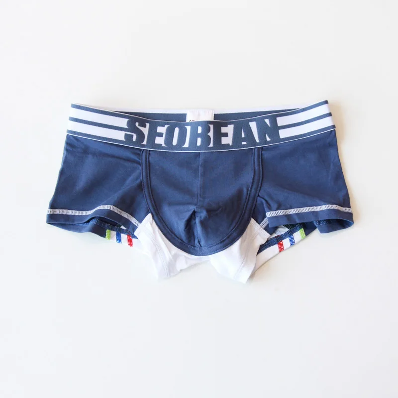 SEOBEAN Мужское хлопковое сексуальное нижнее белье ropa interior hombre стрейч|Мужские трусы