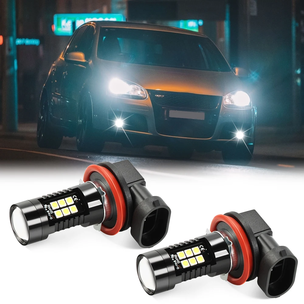 Автомобильные светодиодные противотуманные фары H11 H8 для BMW E60 Ford focus 2 Kuga Mazda 3 cx-5