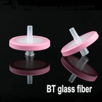 100pcs lab 13mm 25mm bt glass fiber millipore luer syring filter with 0 45um microporous membrane