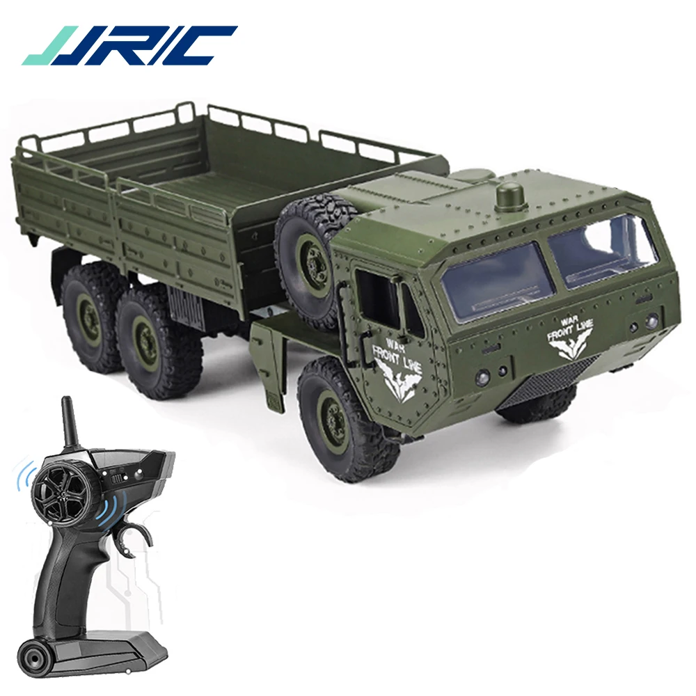 

Радиоуправляемый грузовик автомобиль JJRC Q75 с дистанционным управлением 1/16 6Wd 2,4G радиоуправляемые военные грузовики армейские игрушки элек...