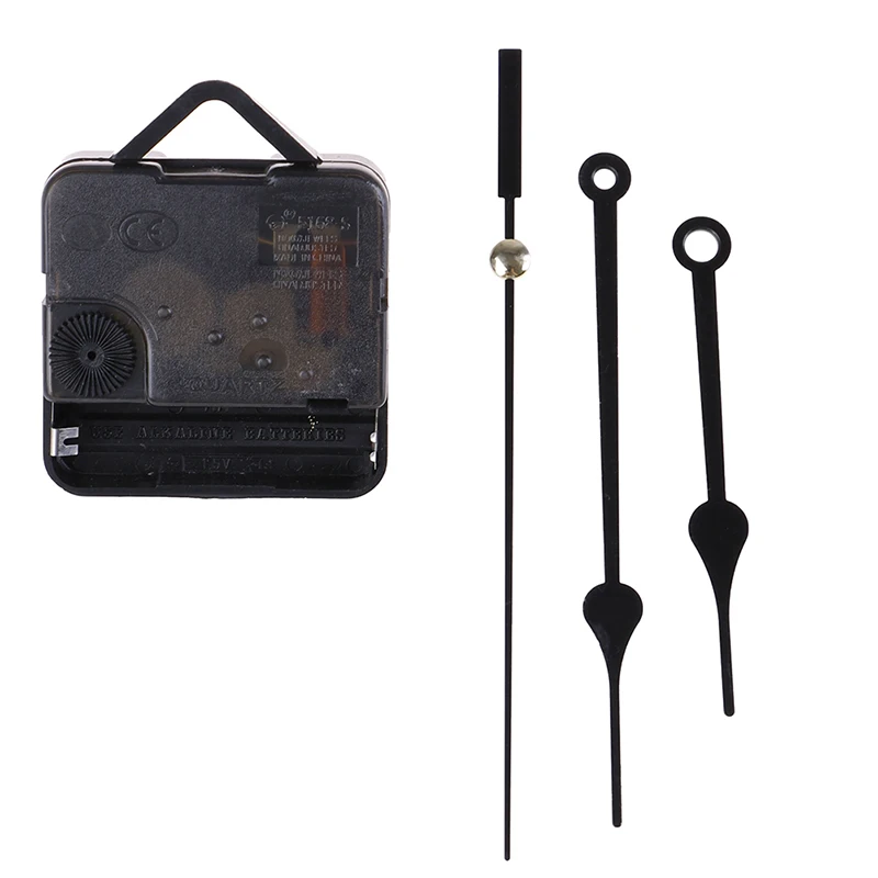 

1set Clock Mechanism Parts Classic Hanging DIY Black Quartz Watch Silent Wall Clock Movement Quartz repair Movement with needles