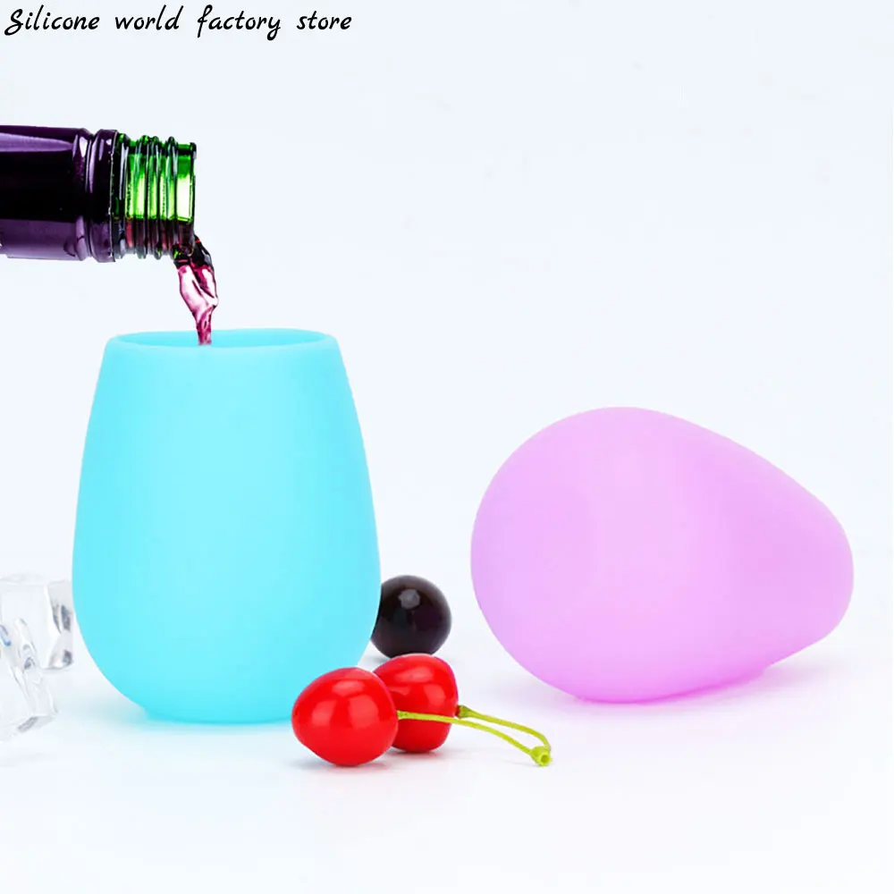 

1PC Silicone Wine Glasses Portable Red Wine cup Outdoor Wine Cups for Travel Picnic Camping Anti-fall Anti-skid Cup