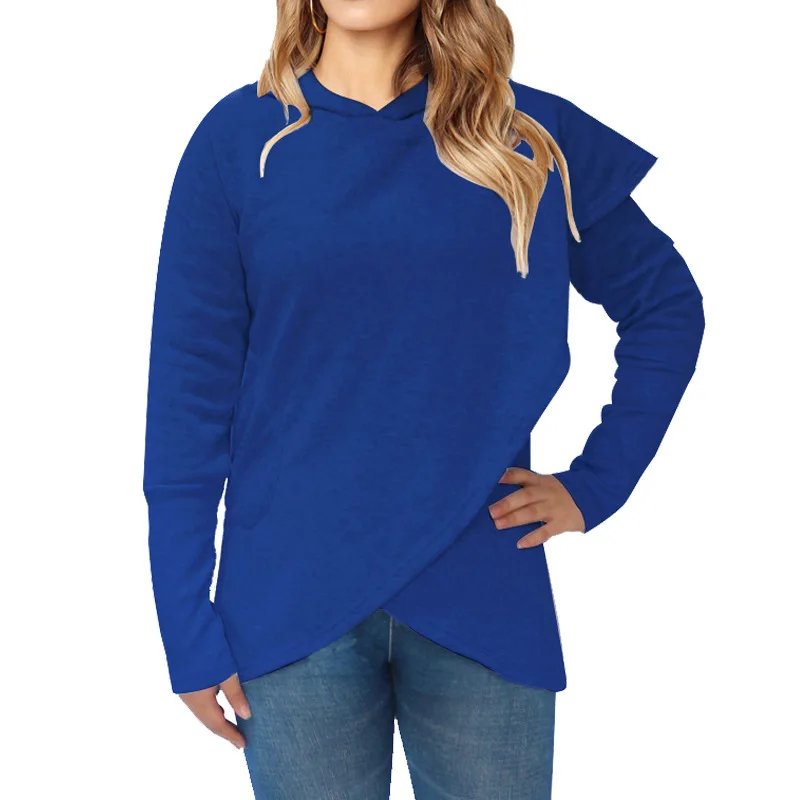 Женский свитер с длинным рукавом капюшоном популярный в Европе и США осень 2021 |