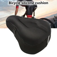1 set silicone bicycle saddle cover wear resistant rear reflective strip non slip bicycle seat cover for cycling saddle cover se
