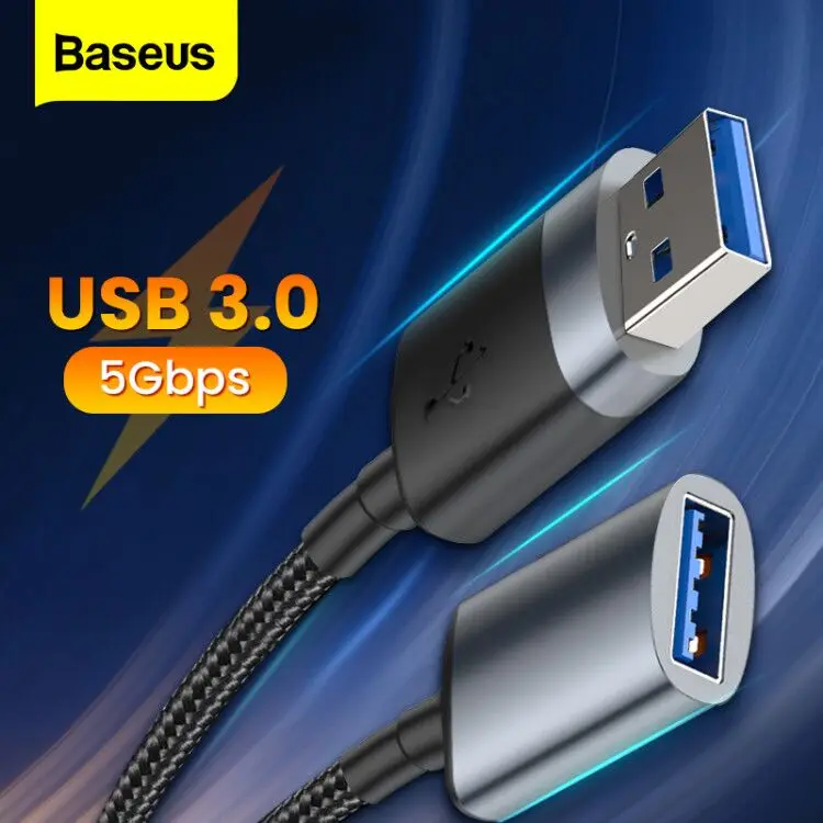 

Baseus USB Extension Cable USB 3.0 Male to Female USB3.0 2.0 Micro B for PS4 Xbox One PS Vita SSD Smart-TV Extender Cord Cable