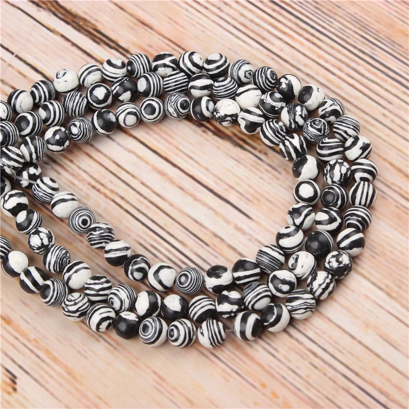 

Wholesale Striped Peacock 4/6/8/10/12mm Natural Loose Beads Round Jewelry Bracelet Necklace DIY Production