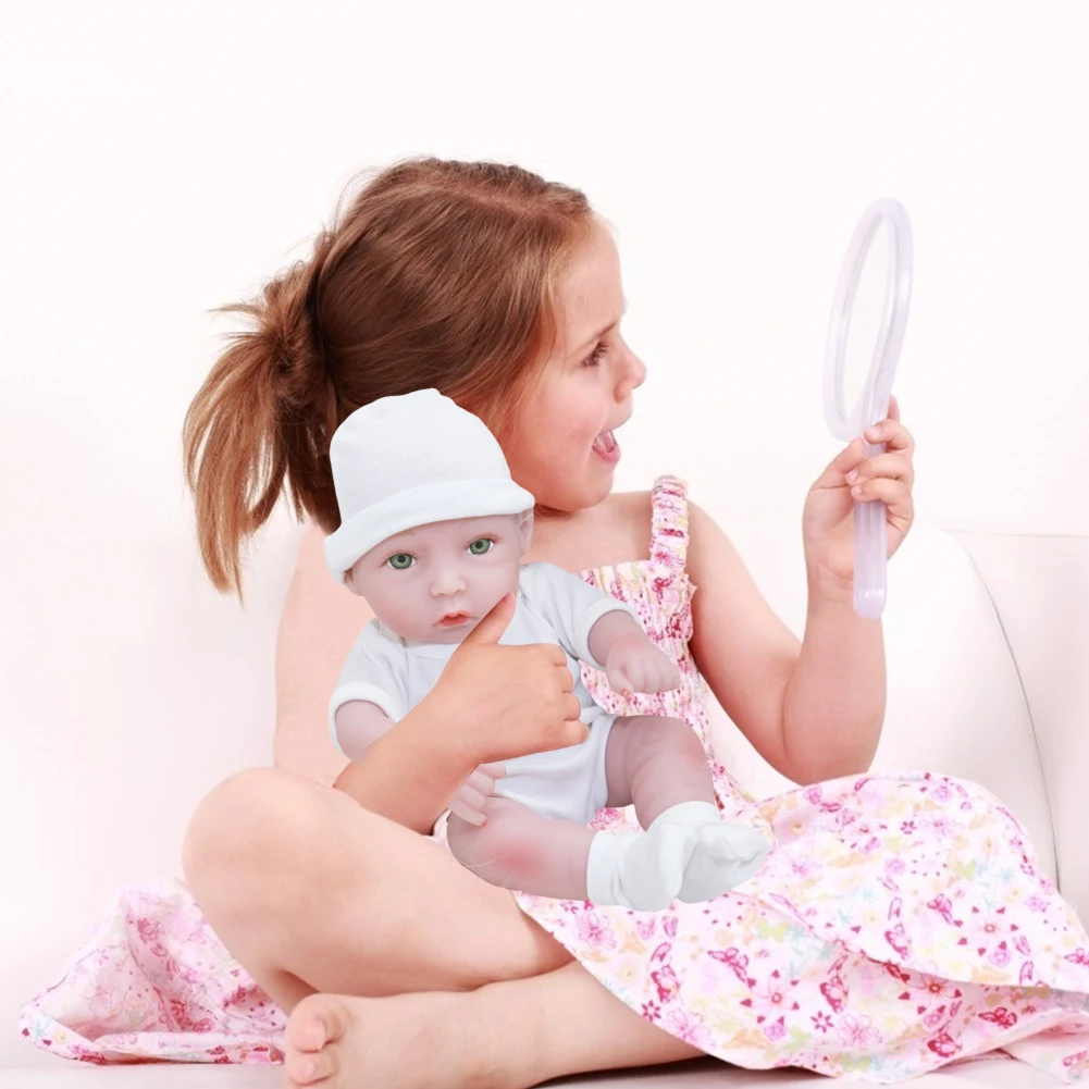 

Children Reborn Doll Toy 28CM Newborn Baby Lifelike Cute Realistic Doll Soft Boy Play House Toys Kids Birthday Gift Playmate