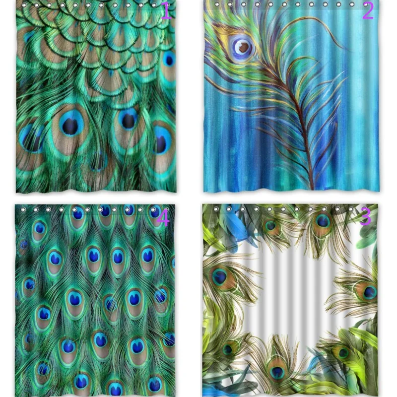 

шторы для ванны для душа штора в ванную Лидер продаж, душевая занавеска с павлиньими перьями для ванной комнаты, декоративные аксессуары дл...