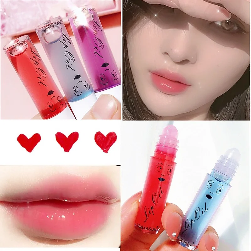 

Mirror Roll-on Moisturizing Lip Glaze Glass Transparent Lip Gloss Lip Oil Color Changing Liquid Lipstick Makeup Beauty Cosmetics