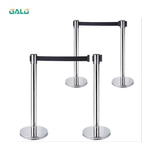 3meters stainless steel warning line traffic queue barrier post crowd control barrier 2pcs a pair for sale