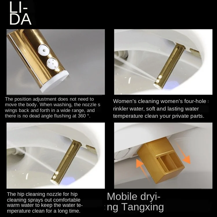 Немецкий дизайн Умный Унитаз Индукционная сушка для пожилых людей один пульт