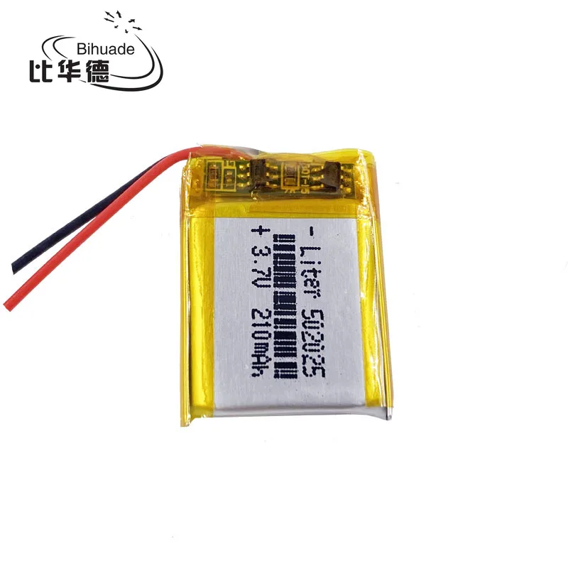 

tablet battery SD 502025 052025 rechargeable 3.7v 210mah li-polymer battery with CE MSDS Rohs