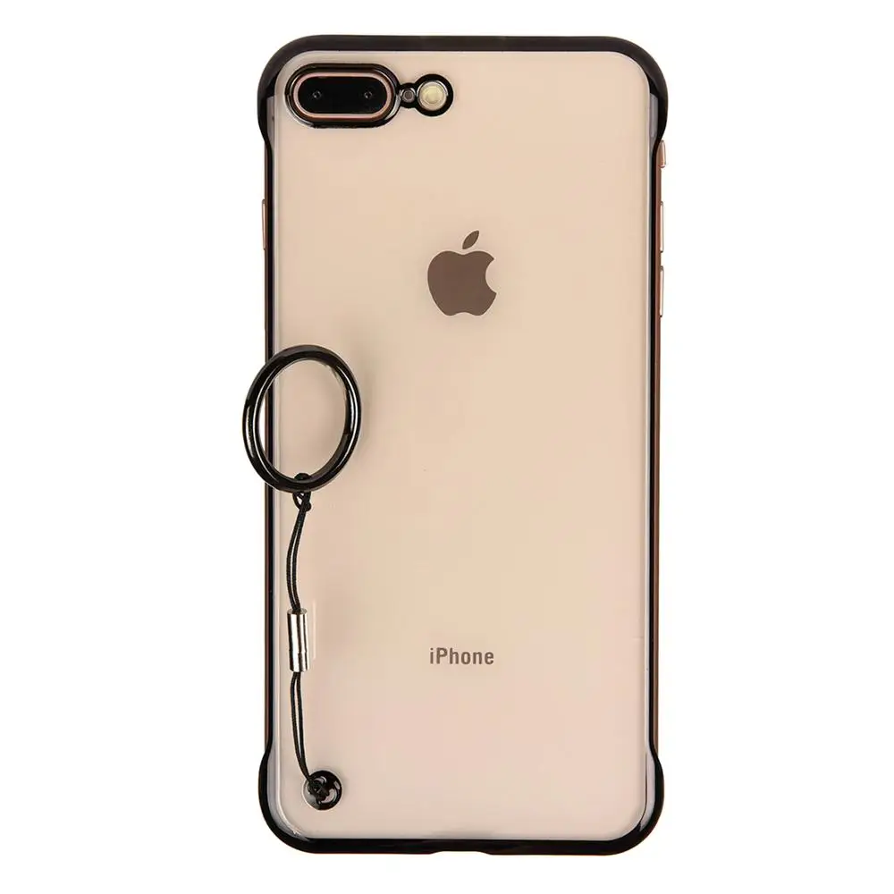 Роскошные безрамные металлические прозрачные чехлы для телефонов iPhone 11 Pro Max XS XR 8