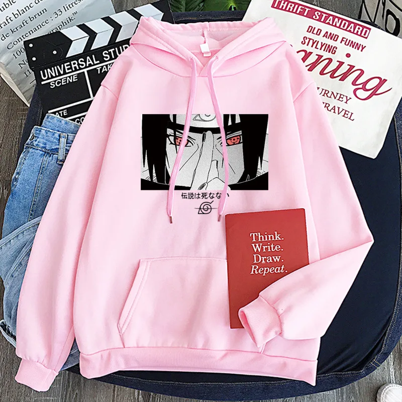 

2021 Hot Japanese Anime Cool Hoodies Women Funny Cartoon Itachi Graphic Hoodie Cartoon Harajuku Unisex Sweatshirts Female Tops
