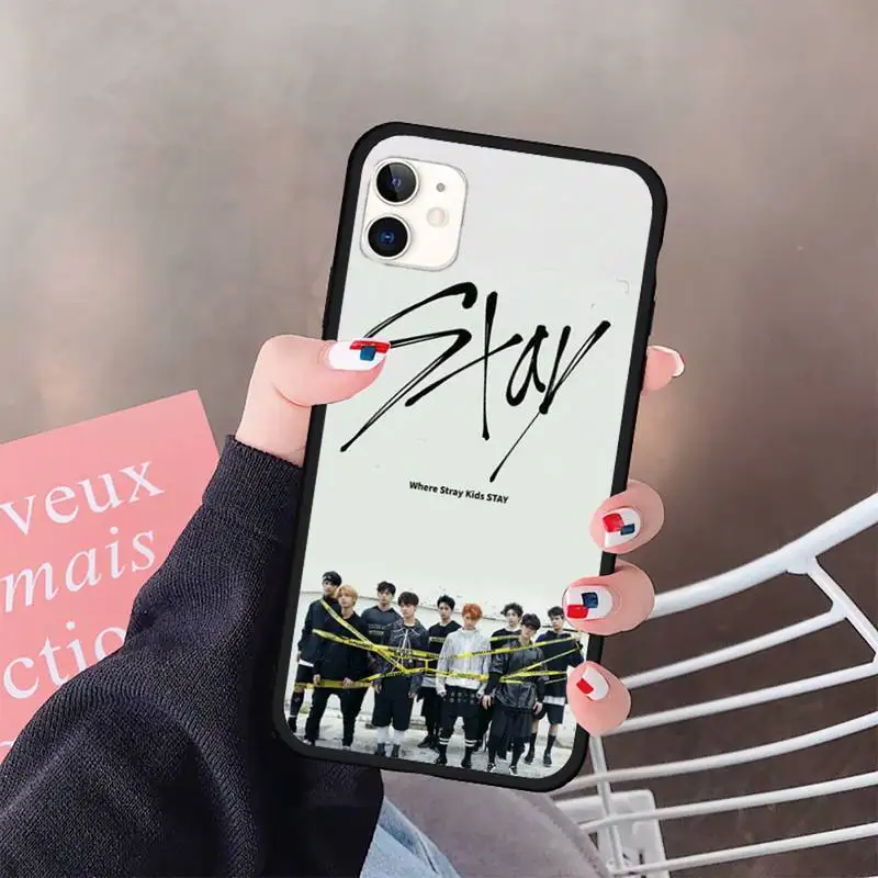 

stray kids Combination pattern Phone Case for iPhone 11 12 pro XS MAX 8 7 6 6S Plus X 5S SE 2020 XR