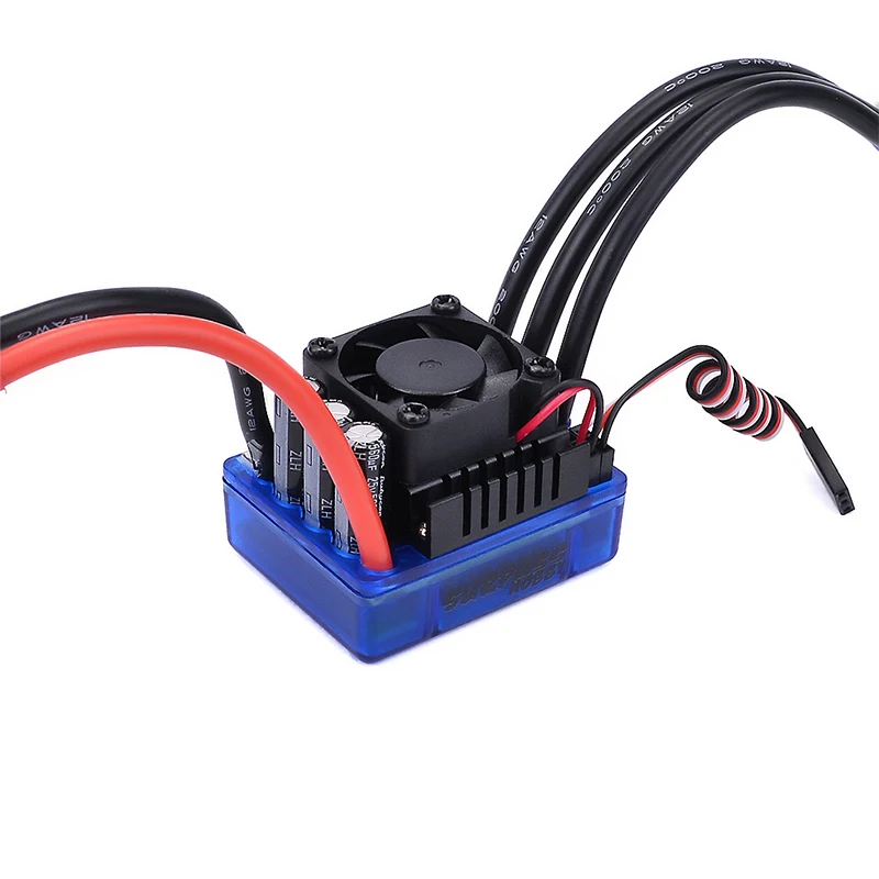 Бесщеточный двигатель SURPASSHOBBY 120A ESC + 4076 2000KV водонепроницаемый без датчика для 1:8