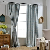 simple modern scandinavian style chenille curtains shading the childrens room bedroom floor curtains shade