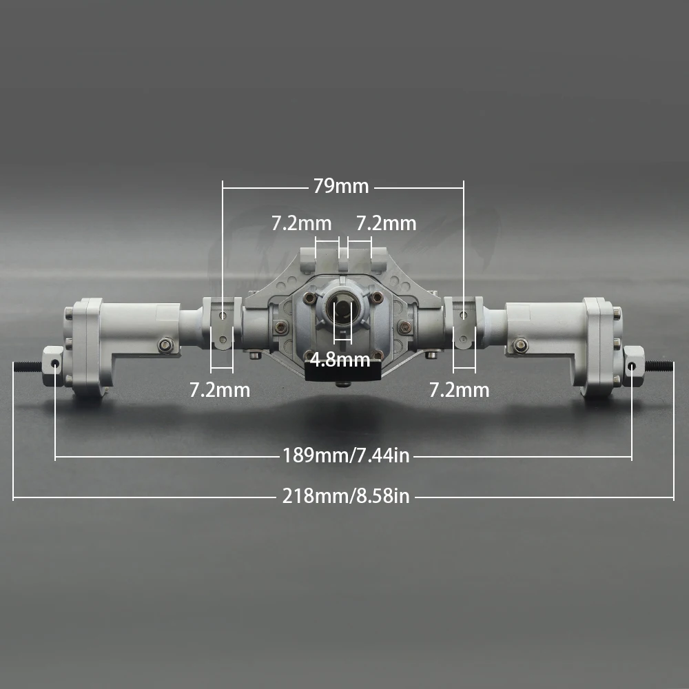 Алюминиевый анодированный портальный мост 30T 8T коническая шестерня для 1/10 RC Rock